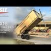 7×16 Gorilla Tan Telescopic IBeam Dump Trailer 4ft Sides (2) 7K Axles - Image 26