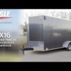 7×16 Charcoal V-Nose Enclosed Storage Trailer (2) 3,500lb Axles - Image 21