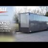 8.5×28 V-Nose Enclosed Trailer Black Out Package (2) 5,200lb Axles - Image 19
