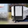 7×14 Enclosed Trailer White V-Nose Blackout Package (2) 3,500lb Axles - Image 19