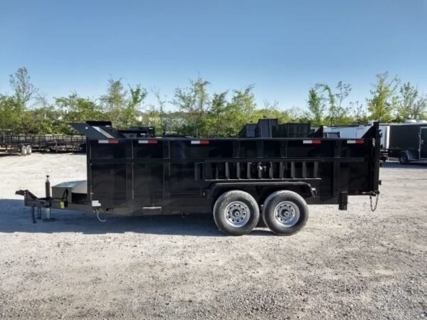 7×16 Hydraulic Dump Trailer with 3ft Sides (2) 7K Axles - Image 13