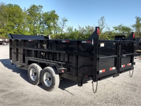 7×16 Hydraulic Dump Trailer with 3ft Sides (2) 7K Axles - Image 11