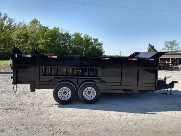 7×16 Hydraulic Dump Trailer with 3ft Sides (2) 7K Axles - Image 2