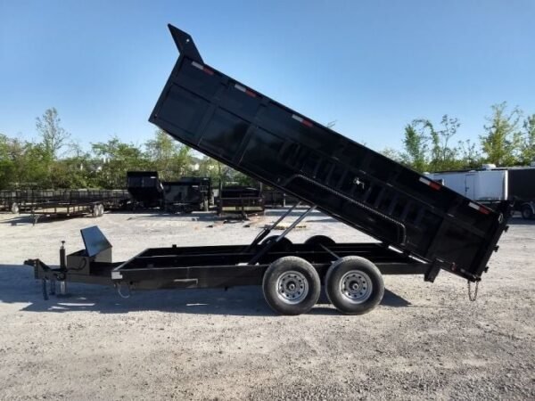 7×16 Hydraulic Dump Trailer with 3ft Sides (2) 7K Axles - Image 17