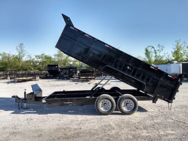 7×16 Hydraulic Dump Trailer with 3ft Sides (2) 7K Axles - Image 7