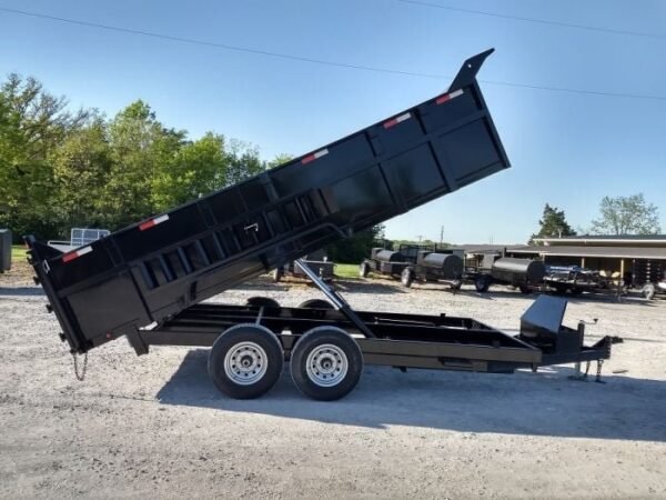 7×16 Hydraulic Dump Trailer with 3ft Sides (2) 7K Axles - Image 4