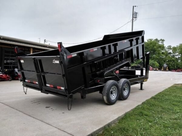 Gooseneck Dump Trailer 7′ X 16′ Hydraulic 3 ft Sides Mulch - Image 8