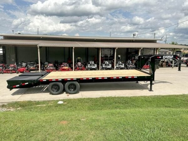 8.5×25 IBeam Gooseneck Deckover Trailer (2) 7K Axles King Kong Ramps - Image 7