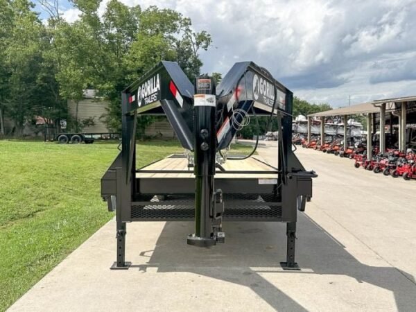 8.5×25 IBeam Gooseneck Deckover Trailer (2) 7K Axles King Kong Ramps - Image 9