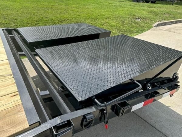 8.5×25 IBeam Gooseneck Deckover Trailer (2) 7K Axles King Kong Ramps - Image 14