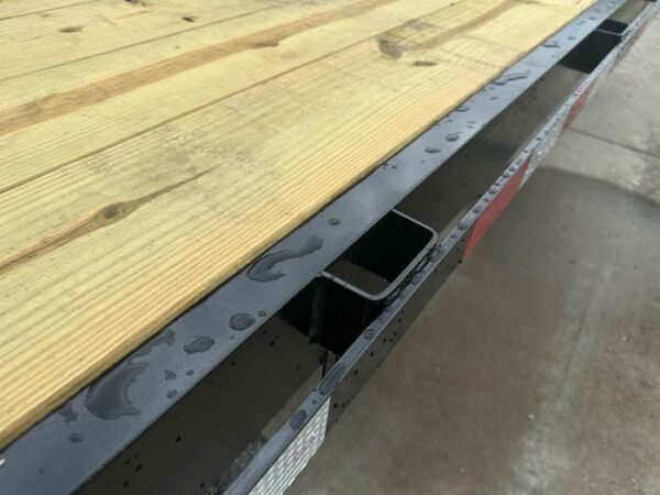 8.5×25 IBeam Deckover Dovetail Trailer (2) 7K Axles King Kong Ramps - Image 2