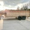 7×16 Gorilla Tan Telescopic IBeam Dump Trailer 4ft Sides (2) 7K Axles - Image 3