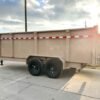 7×16 Gorilla Tan Telescopic IBeam Dump Trailer 4ft Sides (2) 7K Axles - Image 4
