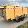 7×16 Gorilla Tan Telescopic IBeam Dump Trailer 4ft Sides (2) 7K Axles - Image 6
