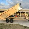 7×16 Gorilla Tan Telescopic IBeam Dump Trailer 4ft Sides (2) 7K Axles - Image 21