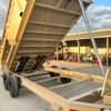 7×16 Gorilla Tan Telescopic IBeam Dump Trailer 4ft Sides (2) 7K Axles - Image 23