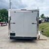 7×14 Enclosed V-Nose Trailer Silver with Ladder Racks (2) 3,500lb Axles Storage - Image 6