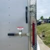 7×14 Enclosed V-Nose Trailer Silver with Ladder Racks (2) 3,500lb Axles Storage - Image 8