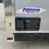 7×14 Enclosed V-Nose Trailer Silver with Ladder Racks (2) 3,500lb Axles Storage - Image 9
