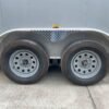 7×14 Enclosed V-Nose Trailer Silver with Ladder Racks (2) 3,500lb Axles Storage - Image 10