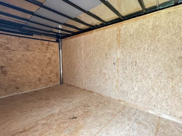 7×14 Enclosed V-Nose Trailer Silver with Ladder Racks (2) 3,500lb Axles Storage - Image 13