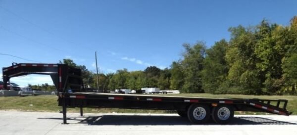 Equipment Trailer 8.5′ x 25′ – Gooseneck Flatbed Car Hauler - Image 7