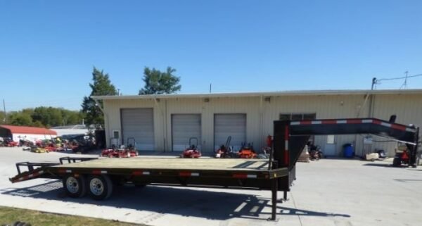 Equipment Trailer 8.5′ x 25′ – Gooseneck Flatbed Car Hauler - Image 8