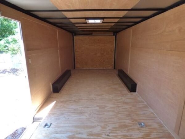 Enclosed Trailer 8.5’x18′ Red & Black – Car Hauler Storage - Image 3