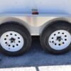 7×14 Enclosed Trailer White V-Nose Ladder Racks (2) 3500lb Axles Storage - Image 8