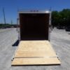 7×14 Enclosed Trailer White V-Nose Ladder Racks (2) 3500lb Axles Storage - Image 3