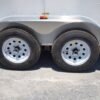 7×14 Enclosed Trailer White V-Nose Ladder Racks (2) 3500lb Axles Storage - Image 2