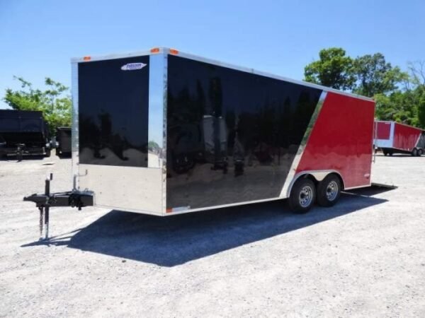Enclosed Trailer 8.5’x18′ Red & Black – Car Hauler Storage