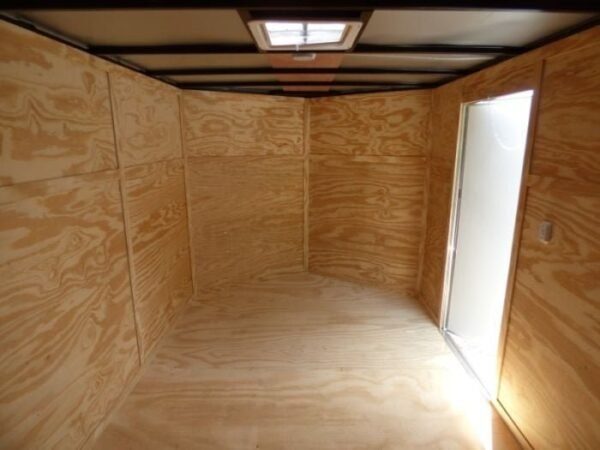 Enclosed Trailer 7’x12′ 3500 lb Axle V-Nose W/ Barn Doors Storage - Image 8