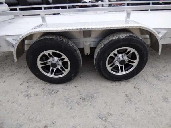 6.4′ x 16′ All Aluminum Utility Trailer Dual Axle Straight Deck - Image 11