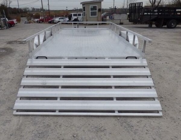 6.4′ x 16′ All Aluminum Utility Trailer Dual Axle Straight Deck - Image 8