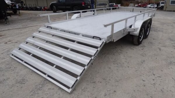 6.4′ x 16′ All Aluminum Utility Trailer Dual Axle Straight Deck - Image 12