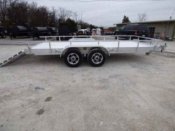 6.4′ x 16′ All Aluminum Utility Trailer Dual Axle Straight Deck - Image 9