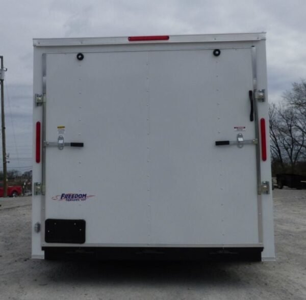 Enclosed Trailer 7’x14′ White – V-Nose Lawn Mower Cargo Trailer Storage - Image 8