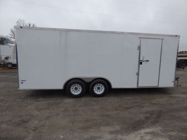 Enclosed Trailer 8.5′ x 20′ White 3500lb Axles – Cargo Hauler Storage - Image 14