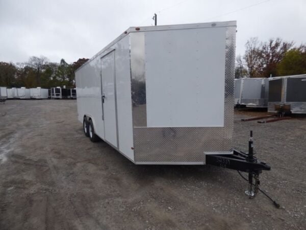 Enclosed Trailer 8.5′ x 20′ White 3500lb Axles – Cargo Hauler Storage - Image 2