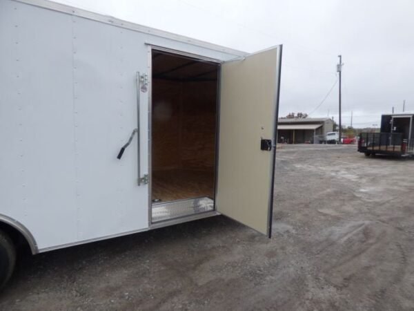 Enclosed Trailer 8.5′ x 20′ White 3500lb Axles – Cargo Hauler Storage - Image 9