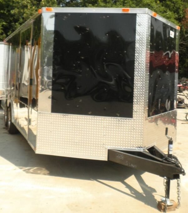Enclosed Trailer 8.5’x20′ Black – Car Equipment Hauler Storage