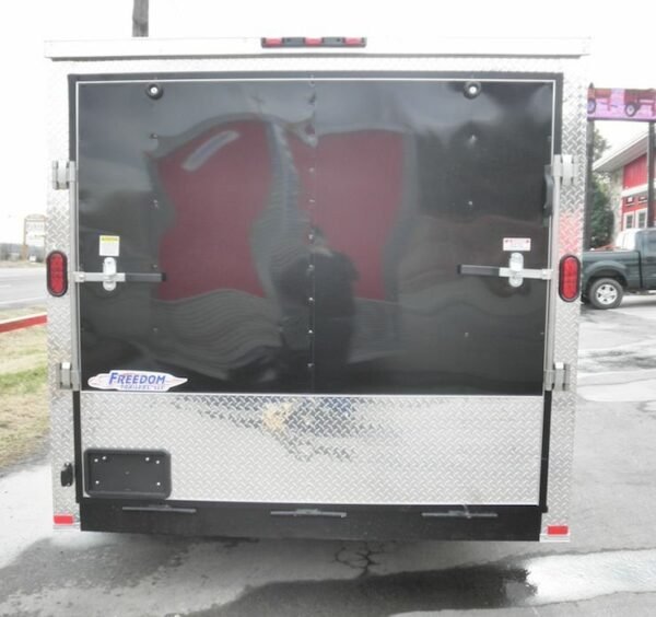 Enclosed Trailer 7’x16′ Custom Built – Motorcycle ATV Car Event (Black) Storage