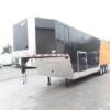 Black/Orange 8.5×36′ Goosneck Enclosed Trailer Storage - Image 10