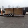 Black/Orange 8.5×36′ Goosneck Enclosed Trailer Storage - Image 9