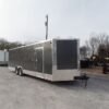 Enclosed 8.5×28 Med. Charcoal Equipment Trailer Storage