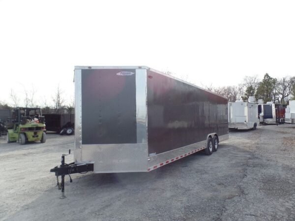 Enclosed 8.5×28 Med. Charcoal Equipment Trailer Storage - Image 2