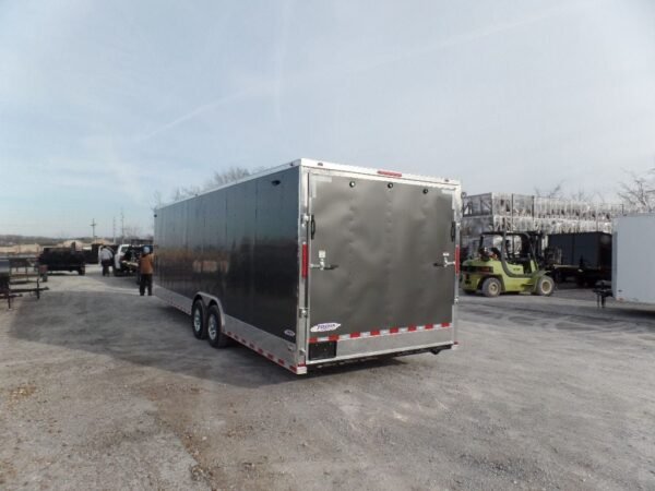 Enclosed 8.5×28 Med. Charcoal Equipment Trailer Storage - Image 7