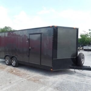 Enclosed Trailer 8.5′ X 20′ Charcoal Grey Storage