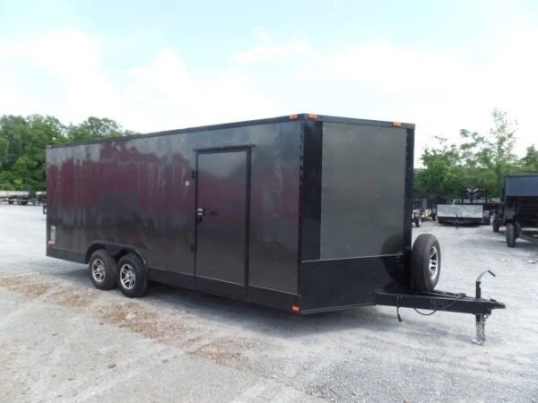 Enclosed Trailer 8.5′ X 20′ Charcoal Grey Storage